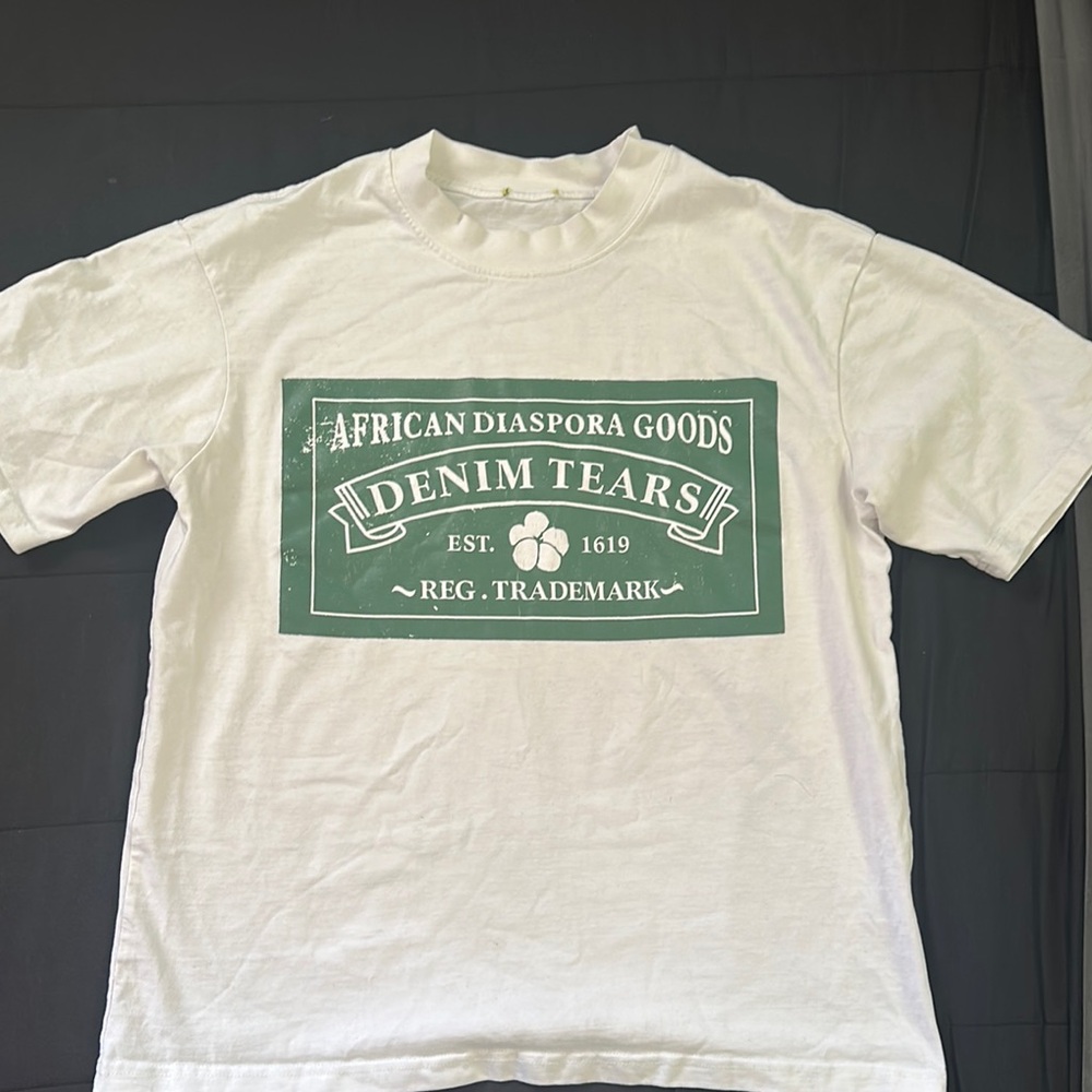 Denim tears Graphic White Short Sleeve Tee